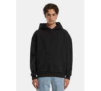 bequemer URBAN CLASSICS Herren Hoodie Rippbündchen Kapuze 500 g/m² mit Baumwolle Schwarz M