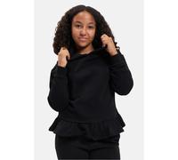 Urban Classics Mädchen Girls Organic Volants Hoody Black-158/164
