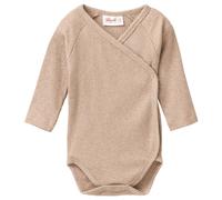 Bequemer Wickelbody langarm beige 62/68