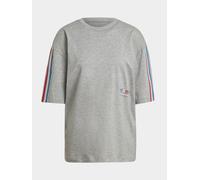 bequemes adidas Damen T-Shirt Oversize mit Baumwolle Grau 32