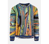 bequemes Carlo Colucci Herren Sweatshirt Blau/Bunt L