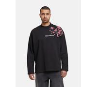 bequemes Carlo Colucci Herren Sweatshirt Oversize mit Baumwolle Schwarz S