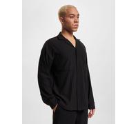 bequemes DEF Herren Polo-Shirt Stretch Taschen mit Baumwolle Schwarz L
