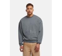 Sweater DEF "DEF DEF Trust Issues Pullover", Herren, Gr. L, stormy weather, 80% Baumwolle, 20% Polyester, unifarben, Rundhals, Sweatshirts Sweater (42949615-L) stormy weather