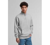 Sweater DEF "DEF DEF Zipper Crewneck", Herren, Gr. L, belgian block, 80% Baumwolle, 20% Polyester, unifarben, Sweatshirts Sweater (49067809-L) belgian block
