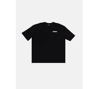 bequemes Dropsize Herren T-Shirt Rippbündchen Oversize 210 g/m² mit Baumwolle Schwarz XL