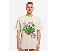 bequemes Merchcode Herren T-Shirt Oversize 240 g/m² mit Baumwolle Beige XXL