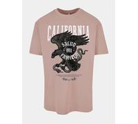 bequemes Mister Tee Herren T-Shirt Oversize 240 g/m² mit Baumwolle Alt-Rosa XXL