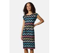 Bequemes Sommerkleid Kurzarm Midikleid "Taggien Print" Navy26 XS