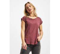 Urban Classics Damen T-Shirt Long Back Shaped Spray Dye – Rot (Burgundy 606) – Gr. S