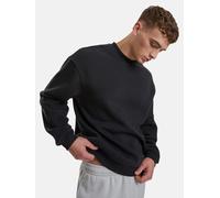 bequemes URBAN CLASSICS Herren Crewneck-Sweatshirt mit Rippbündchen 330 g/m² Baumwoll-Sweater Schwarz 4XL