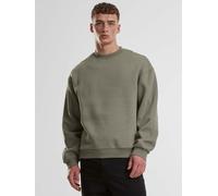 bequemes URBAN CLASSICS Herren Sweatshirt Rippbündchen 330 g/m² mit Baumwolle Grün XXL