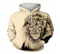 BERCIELY Sweatshirt Herren Jugend Hoodies Herren Hip Hop All-Match Das Neue Temperament Druck Pullover Herren Lustige Muster Leistung Langärmeliges Sweatshirt Herren D-06 4XL