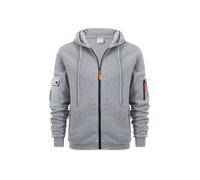 BERCIELY Sweatshirt Herren Leichte Komfortabel Casual Langärmeligessweatshirt Mode Sport All-Match Sweatshirtjacke Jugend Klassisch Trend Kapuzen A-Light Grey L