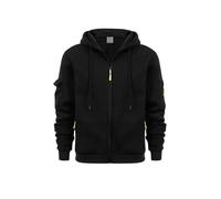 BERCIELY Sweatshirt Herren Leichte Komfortabel Casual Langärmeligessweatshirt Mode Sport All-Match Sweatshirtjacke Jugend Klassisch Trend Kapuzen D-Black L