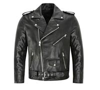 BERCIELY Übergangsjacke Herren Casual Gutaussehend Mode Kunstlederjacke Herren Klassisch Vintage Trend Moto Jacke Herren Jugend Persönlichkeit Einzigartig Langarm Jacke Herren E-Black 5XL