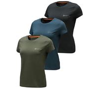 Beretta Damen T-Shirt 3er-Pack Moss, Blue, Black XL