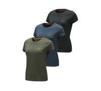 Beretta Damen T-Shirt 3er Set Moss/BluEclipse/Black XL