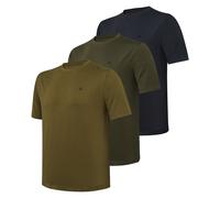 Beretta T-Shirt 3er-Pack Corporate TS Green Stone/Ebony/FDE (Größe: M) M grün