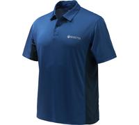 Beretta Unisex Flash Tech Polo Blue Beretta S