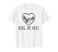 BERG IM HERZ - Bergsteiger Wandern Rauszeit Berge RAUSZEIT T-Shirt