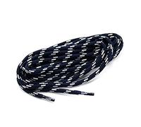 BERGAL 1 Paar Schnürsenkel schwarz/Weiss/blau - rund - Kordel - dick - Ø 3,5 mm (150 cm)