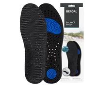 BERGAL BALANCE FRESH Deo-Komfort-Einlegesohlen mit Silpur-Bezug für langanhaltende hygienische Frische im Schuh, anatomisch effektive Stoßdämpfung, Druckverteilung und Fersenschutz, Gr. 39