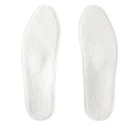 Bergal Bamboo Comfort Fußbett - natürlich trocken und frisch mit 60% mehr Feuchtigkeitsaufnahme (Gr. 36-48) + Rema Einlagenbeutel (45, Weiß)