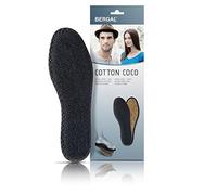 BERGAL Cotton Coco - Ultra leicht mit Baumwollfrottee und Kokosfaser für Erwachsene und Kinder (Gr. 24-48) + Rema Einlagenbeutel (28, Schwarz)