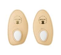 BERGAL Leder Halbsohle mit Pelotte + Rema Einlagenbeutel (37/38, Braun)