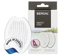Bergal Magic Step Silikon-Pads, groß, 1 Paar, transparent, selbstklebend, Fusspolster, Vorfußpolster, Gelpolster für mehr Komfort in Damen-Schuhen, rutschfest & zehenfrei, one-size