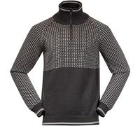 Bergans Alvdal Wollpullover mit 1/2 Reißverschluss Herren grau