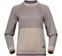 Bergans Alvdal Wool Damen Pullover beige Größe XS Lifestyle Schnell trocknend Merinowolle