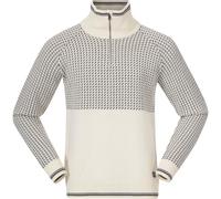Bergans Herren Alvdal Wool Half Zip Pullover (Größe XXL, weiss)
