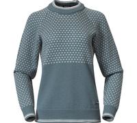 Bergans Alvdal Wool Jumper Women grey sage/vanilla white (25625) L
