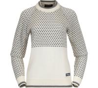 Bergans Women's Alvdal Wool Jumper Vanilla White/Solid Dark Grey L