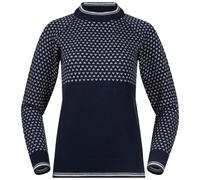 Bergans Alvdal Wool W Jumper (vorgängermodell) Damen Outerwear - Navy Blue - Vanilla White