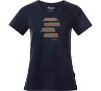 Bergans Damen Rabot Mount Wool T-Shirt (Größe L, blau)