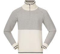 Bergans Herren Alvdal Wool Half Zip Pullover (Größe M, weiss)