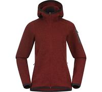 Bergans Kamphaug Gestrickter Hoodie Damen rot