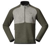 Bergans Kamphaug Knitted Half Zip - Green Mud/Chalk Sand - XL