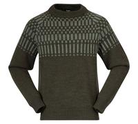 Bergans M Nordmarka Merino Jumper, Dark Green Mud - Light Green Mud / M, Herren Pullover