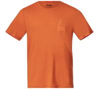 Bergans M Rabot Mount Wool Tee, Alert Orange / L, Herren Kurzarmshirt