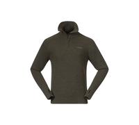 Bergans M Ulriken Merino Jumper, Dark Green Mud / XL, Herren Midlayer