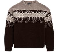 Bergans - Steiro Knitted Wool Jumper - Wollpullover, Gr. XS, schwarz (DarkChocolate/RockTaupe/Creme)