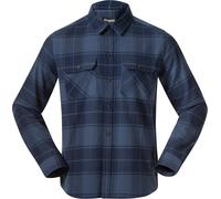 Bergans Men's Nordmarka Flannel Shirt Granite Blue/navy Blue Check S