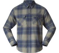 Bergans Men's Nordmarka Flannel Shirt Green Mud/navy Blue Check M