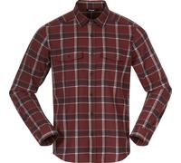 Bergans Men's Tovdal Shirt Amarone Red/Dark Shadow Grey Check S
