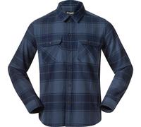 Bergans Herren Nordmarka Flannel Hemd (Größe L, blau)