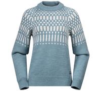 Bergans Nordmarka Merino Jumper Women Light Agave Green/Vanilla White XS